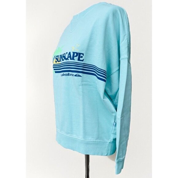 Quiksilver Women Oversized Crew neck sunscape Sweatshirt Size M EQWFT03040 BGH0 - Picture 6 of 7